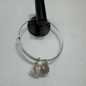Silver Dove Charm Bangle Bracelet Alex & Ani